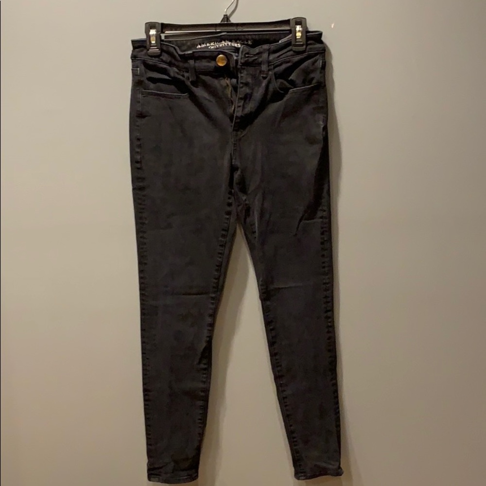 American Eagle Black High-Rise Jeggings